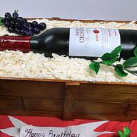 Wine box and bottle cake!