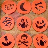 Halloween Spooky cupcake toppers ready for the big night!