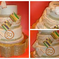 AN AFRICAN INSPIRED THEME CAKE