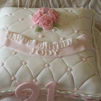 21st Birthday  Pillow cake