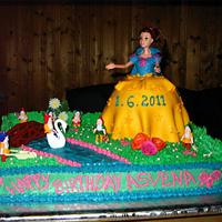 Snow white Birthday Cake