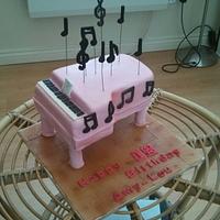 Piano Note Cake