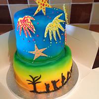 Firework cake