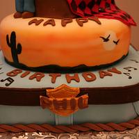 Country & western birthday cake
