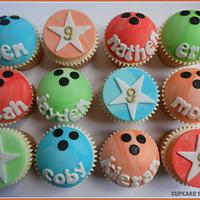 10 Pin Bowling Cupcakes