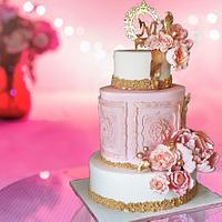 The wedding cake. 