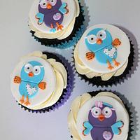 Hoot and Hootabelle Cupcakes