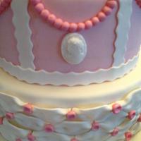My pink Shabby chic cake