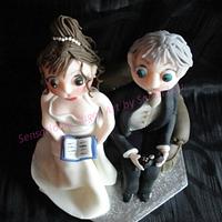 Personalised Bride and Groom Topper