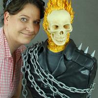 Ghost Rider Cake Bust - Cake Con Collaboration