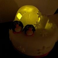 Light up xmas cake