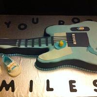 Rockin Guitar Baby Shower Cake