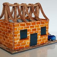 Building house cake