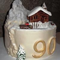Christmas cake - Birthday winter cake