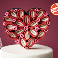 QUILLING - MODERN LOVE Heart Cake