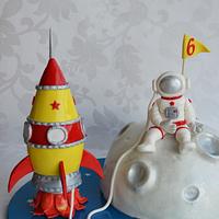 Rocket and Astronaut Cake