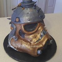 Steampunk storm trooper helmet