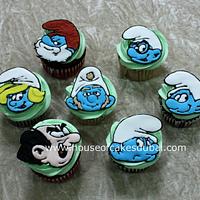 Smurfs cupcakes