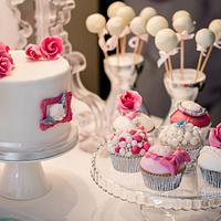 Luxury wedding cake and sweetbar, Chateau Heralec