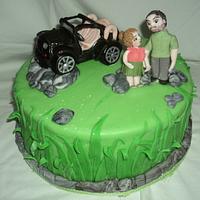Jeep Anniversary Cake
