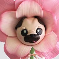 A Pug in Bloom