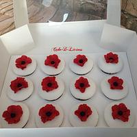 Poppy Cupcakes 'Lest we shall forget'