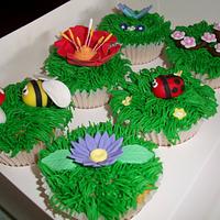Garden Themed Cupcakes