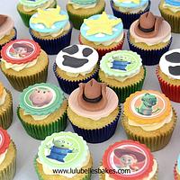 Toy Story Baby Shower cake and cupcakes
