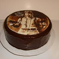 Chocolate Chuck Norris Birthday Cake