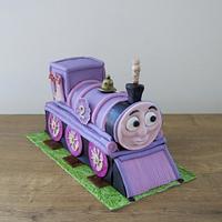 Girly Train Cake