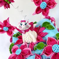 "The Aristocats- Marie on the Pillow" cake.