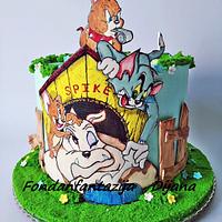 Tom and Jerry themed cake