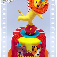 Come One, Come All To The Greatest Show On Earth... The Balancing Circus Lion!