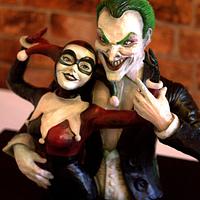 The Joker & Harley Quinn Chocolate Sculpture - Full video available