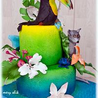 Nat Geo Wild - style cake