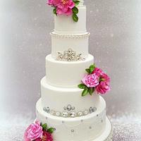 Bling bling weddingcake