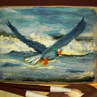 Sea Gull Birthday Cake