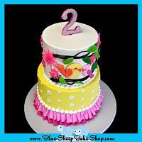 Sweet Tweets 2nd Birthday Cake