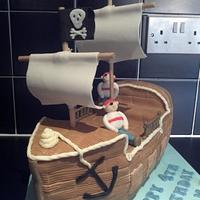 My first ever Pirate Ship cake.