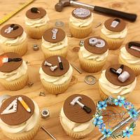 Tool box cake & cupcakes