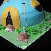 Camping Theme Cake