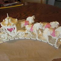Pastillage Horse and Carriage