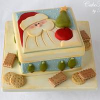 Christmas Cookie Tin Cake
