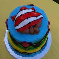 Dr. Seuss Themed Baby Shower Cake