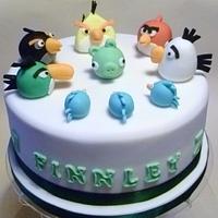 Angry Birds cupcake tower