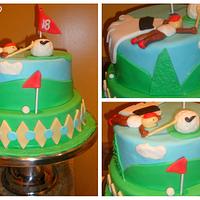 FATHER'S DAY GOLF CAKE