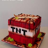Boooooom - a  Minecraft cake - TNT block ...