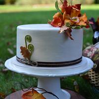 Fall Foliage Cake