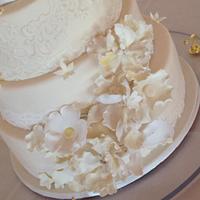 Ivory Vintage Wedding Cake