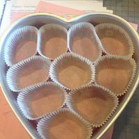 Be Mine Valentine Heart Cake (made with cupcakes in a heart shaped pan)